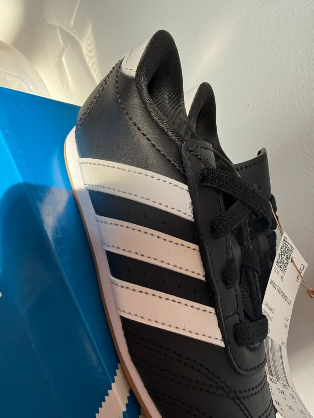 NIB Adidas Taekwondo LA Infant Black/White Sneakers | US 8K